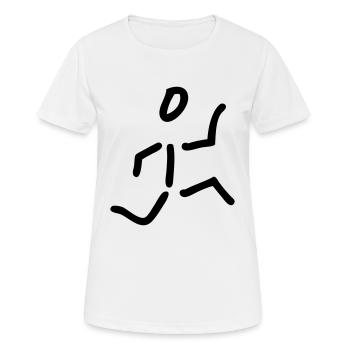 runner - Women's Breathable T-Shirt - white - Front - AI Model Female 172 dark (172cm)