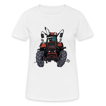 cas - T-shirt respirant Femme - blanc - Devant - AI Model Female 172 dark (172cm)