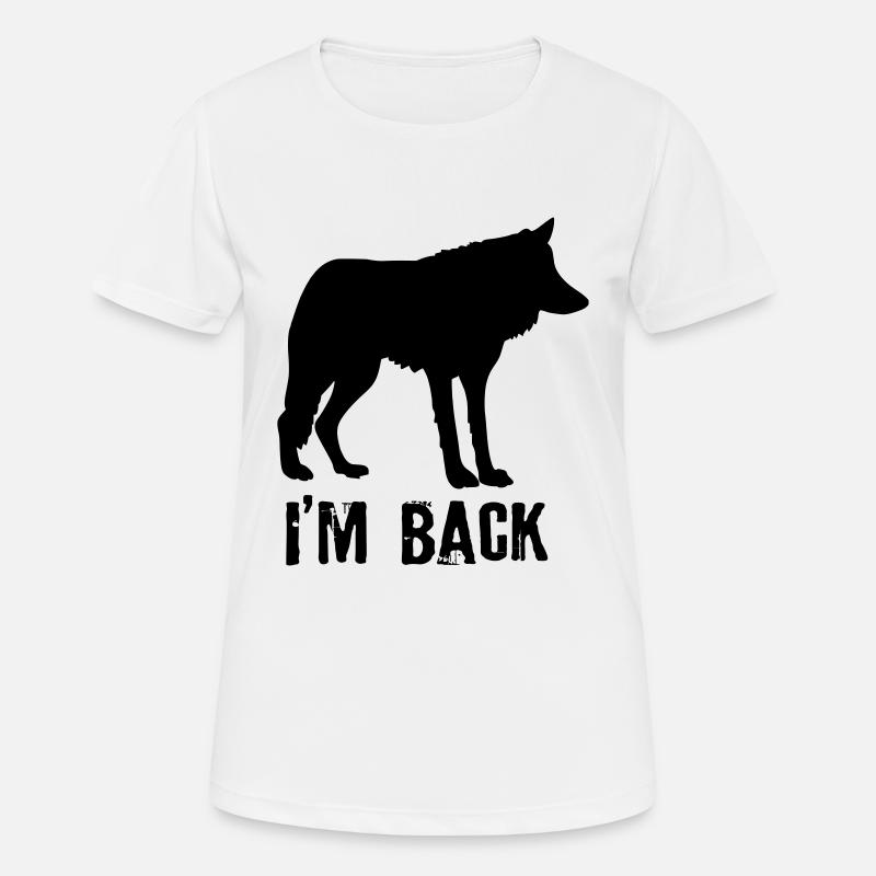 Wolf wolves Germany back nature conservation native - Women's Breathable T-Shirt - white