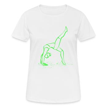 Yoga Yoga femme - T-shirt respirant Femme - blanc - Devant - AI Model Female 172 dark (172cm)