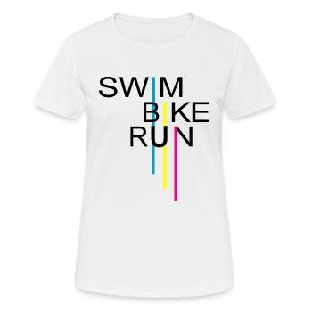 Triathlon - T-shirt respirant Femme - blanc - Devant - AI Model Female 172 dark (172cm)