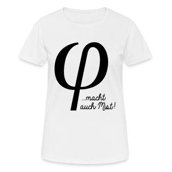 klein phi macht auch Mist - T-shirt respirant Femme - blanc - Devant - AI Model Female 172 dark (172cm)