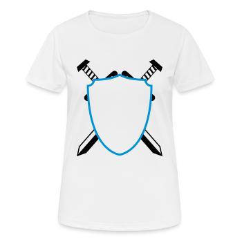 Wappen - Frauen T-Shirt atmungsaktiv - Weiß - Vorne - AI Model Female 172 dark (172cm)