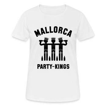 Mallorca Party-Kings (Partyurlaub) - Frauen T-Shirt atmungsaktiv - Weiß - Vorne - AI Model Female 172 dark (172cm)