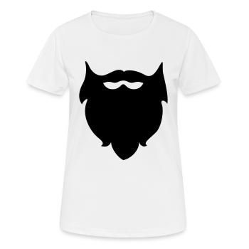 Beard - Beards - Women's Breathable T-Shirt - white - Front - AI Model Female 172 dark (172cm)