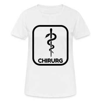 Arzt / Medizin / Chirurg / Chirurgie - Frauen T-Shirt atmungsaktiv - Weiß - Vorne - AI Model Female 172 dark (172cm)