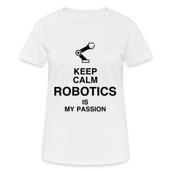 Robotics Robot Robotik Robotique Roboter - Women's Breathable T-Shirt - white - Front - AI Model Female 172 dark (172cm)