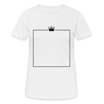 rahmen krone - Frauen T-Shirt atmungsaktiv - Weiß - Vorne - AI Model Female 172 dark (172cm)