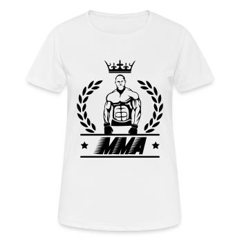Armoiries MMA - T-shirt respirant Femme - blanc - Devant - AI Model Female 172 dark (172cm)