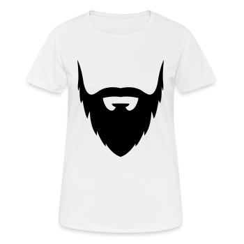 Bart - Frauen T-Shirt atmungsaktiv - Weiß - Vorne - AI Model Female 172 dark (172cm)