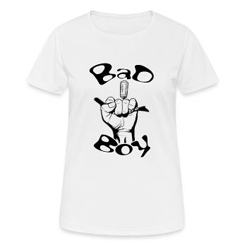 Bad boy and the corkscrew hand - Women's Breathable T-Shirt - white - Front - AI Model Female 172 dark (172cm)