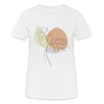 rubber drawing - Women's Breathable T-Shirt - white - Front - AI Model Female 172 dark (172cm)