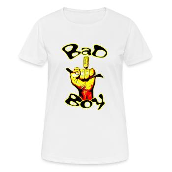 Der böse Junge - Frauen T-Shirt atmungsaktiv - Weiß - Vorne - AI Model Female 172 dark (172cm)