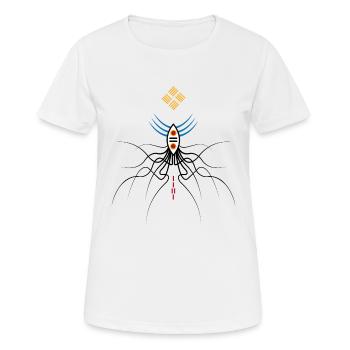 queen - Women's Breathable T-Shirt - white - Front - AI Model Female 172 dark (172cm)