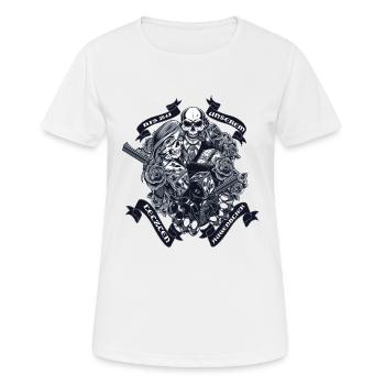 Look partenaire Jusqu’à notre dernier moment - T-shirt respirant Femme - blanc - Devant - AI Model Female 172 dark (172cm)