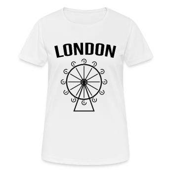 London - Women's Breathable T-Shirt - white - Front - AI Model Female 172 dark (172cm)