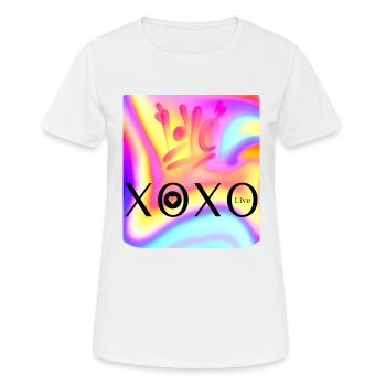 N.D XOXO Amour - T-shirt respirant Femme - blanc - Devant - AI Model Female 172 dark (172cm)
