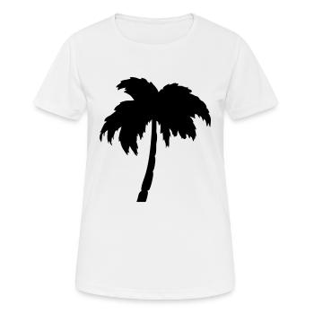 Palmier - T-shirt respirant Femme - blanc - Devant - AI Model Female 172 dark (172cm)