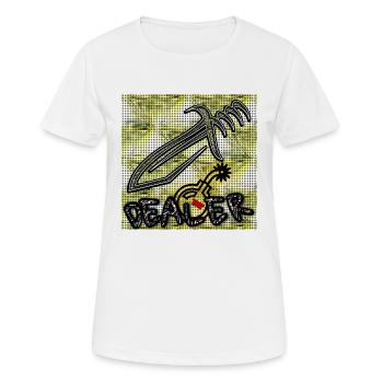DEALER - Club WoW - Frauen T-Shirt atmungsaktiv - Weiß - Vorne - AI Model Female 172 dark (172cm)