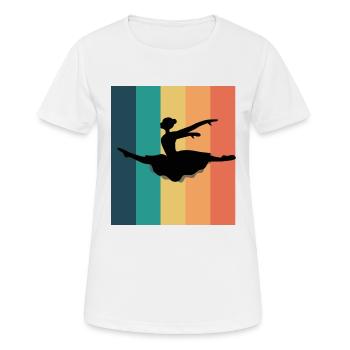 Dancing Dance Music - Frauen T-Shirt atmungsaktiv - Weiß - Vorne - AI Model Female 172 dark (172cm)