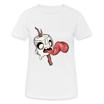 Marshmallow - Frauen T-Shirt atmungsaktiv - Weiß - Vorne - AI Model Female 172 dark (172cm)