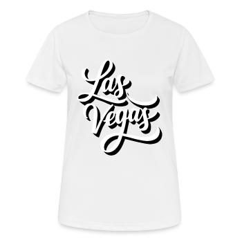 Las Vegas - T-shirt respirant Femme - blanc - Devant - AI Model Female 172 dark (172cm)