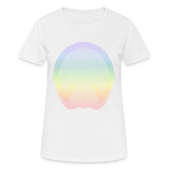Cheval - T-shirt respirant Femme - blanc - Devant - AI Model Female 172 dark (172cm)