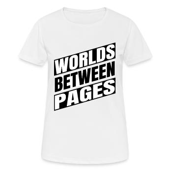 Lecteurs avides Échapper à la réalité Soulagement du stress - T-shirt respirant Femme - blanc - Devant - AI Model Female 172 dark (172cm)