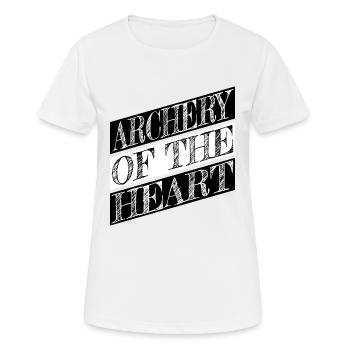 compound bow emotional intimacy marriage - Women's Breathable T-Shirt - white - Front - AI Model Female 172 dark (172cm)