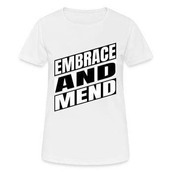 Voyage de guérison par don du réseau de soutien à la guérison intérieure - T-shirt respirant Femme - blanc - Devant - AI Model Female 172 dark (172cm)
