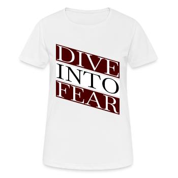 Brave Heart Saut à l’élastique en chute libre Happy Cool - T-shirt respirant Femme - blanc - Devant - AI Model Female 172 dark (172cm)