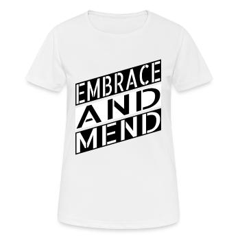 Énergie de guérison Holistique Guérison Blague Blagues - T-shirt respirant Femme - blanc - Devant - AI Model Female 172 dark (172cm)