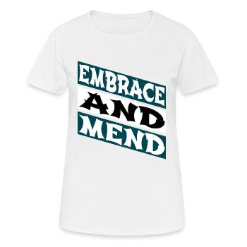 humour drôle citation soutien génial - T-shirt respirant Femme - blanc - Devant - AI Model Female 172 dark (172cm)