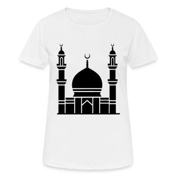 Moschee - Frauen T-Shirt atmungsaktiv - Weiß - Vorne - AI Model Female 172 dark (172cm)