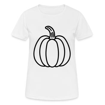 citrouille - T-shirt respirant Femme - blanc - Devant - AI Model Female 172 dark (172cm)