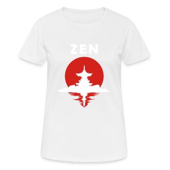 Zen - Women's Breathable T-Shirt - white - Front - AI Model Female 172 dark (172cm)