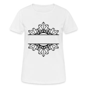 Mandala - Frauen T-Shirt atmungsaktiv - Weiß - Vorne - AI Model Female 172 dark (172cm)