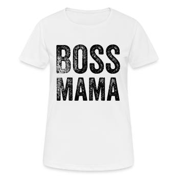 funny boss Saying - Women's Breathable T-Shirt - white - Front - AI Model Female 172 dark (172cm)