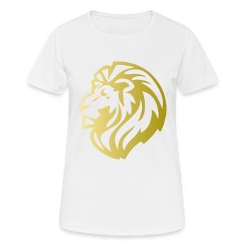 tête de lion - T-shirt respirant Femme - blanc - Devant - AI Model Female 172 dark (172cm)