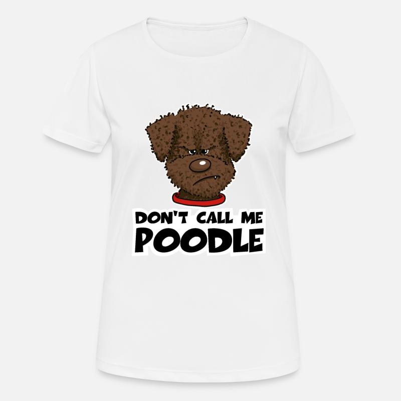 Poodle1 2 - Women's Breathable T-Shirt - white