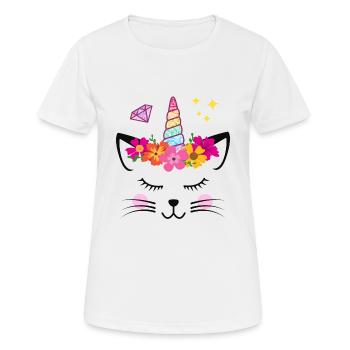 Licorne de diamants - T-shirt respirant Femme - blanc - Devant - AI Model Female 172 dark (172cm)
