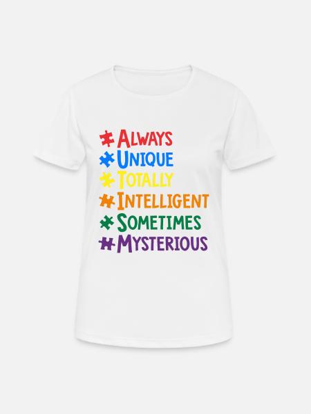 AUTISM - Women's Breathable T-Shirt - white