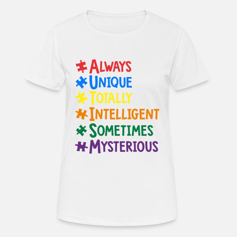 AUTISM - Women's Breathable T-Shirt - white