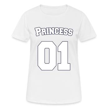Princess 01 Geschenk für Ehepartner und Liebespaar - Frauen T-Shirt atmungsaktiv - Weiß - Vorne - AI Model Female 172 dark (172cm)