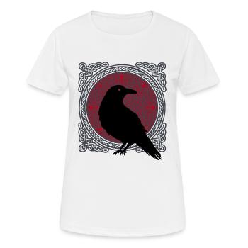 Raven Nordic Mythology Celts Gift - Women's Breathable T-Shirt - white - Front - AI Model Female 172 dark (172cm)