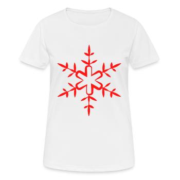 Christmas Snow Flake - Women's Breathable T-Shirt - white - Front - AI Model Female 172 dark (172cm)