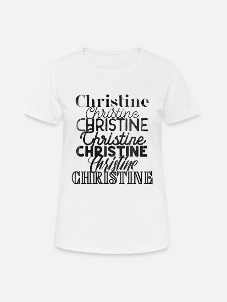 Christine - Women's Breathable T-Shirt - white