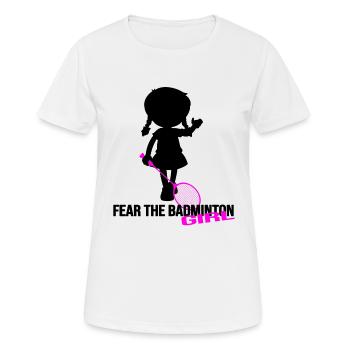 badminton badmintongirl badminton badminton day - Women's Breathable T-Shirt - white - Front - AI Model Female 172 dark (172cm)