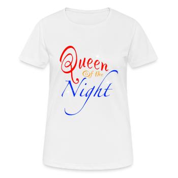 Reine de la Nuit - T-shirt respirant Femme - blanc - Devant - AI Model Female 172 dark (172cm)