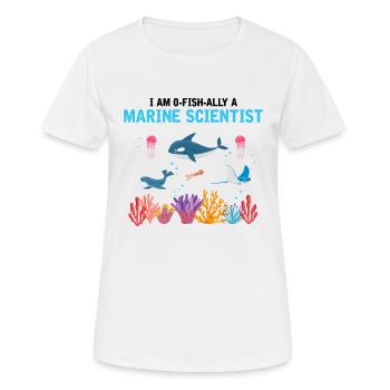 Official Marine Scientist Marine Biologist - Women's Breathable T-Shirt - white - Front - AI Model Female 172 dark (172cm)